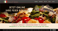 Desktop Screenshot of pizzeria-lacapannina.com