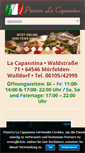 Mobile Screenshot of pizzeria-lacapannina.com